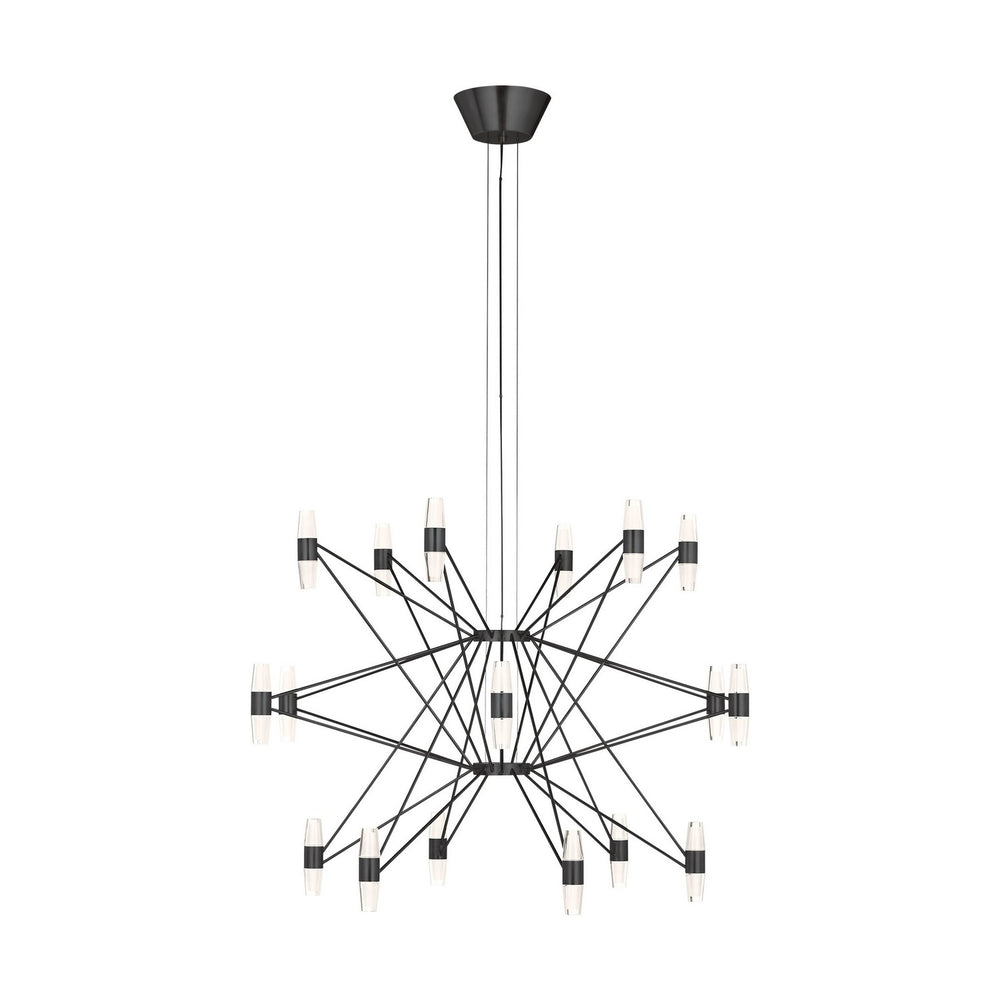 Visual Comfort Modern - LED Chandelier - Lassell - Dark Bronze- Union Lighting Luminaires Decor