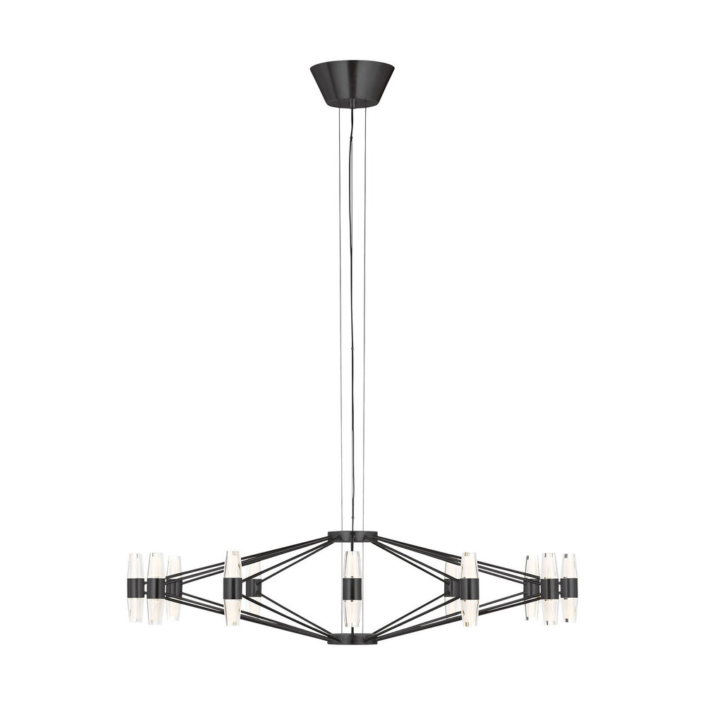 Visual Comfort Modern - LED Chandelier - Lassell - Dark Bronze- Union Lighting Luminaires Decor
