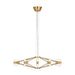Visual Comfort Modern - LED Chandelier - Lassell - Natural Brass- Union Lighting Luminaires Decor