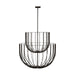 Visual Comfort Modern - LED Chandelier - Sanchi - Aged Iron- Union Lighting Luminaires Decor