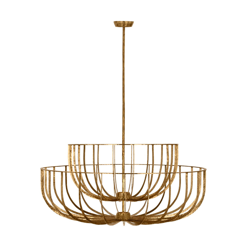 Visual Comfort Modern - LED Chandelier - Sanchi - Polished Antique Brass- Union Lighting Luminaires Decor