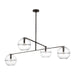 Visual Comfort Modern - LED Chandelier - Lowing - Blackened Forged- Union Lighting Luminaires Decor