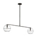 Visual Comfort Modern - Two Light Chandelier - Lowing - Blackened Forged- Union Lighting Luminaires Decor
