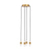 Visual Comfort Modern - LED Chandelier - Lassell - Natural Brass- Union Lighting Luminaires Decor