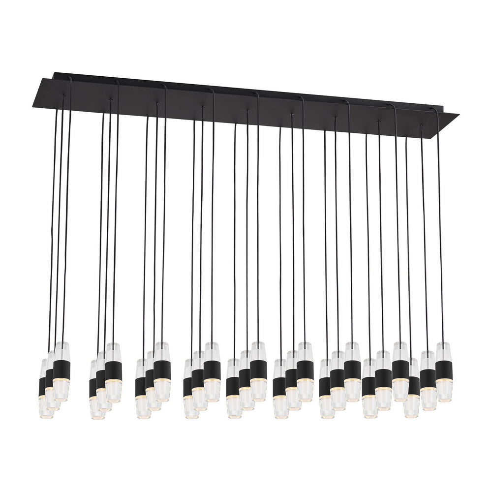 Visual Comfort Modern - LED Chandelier - Lassell - Nightshade Black- Union Lighting Luminaires Decor