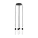 Visual Comfort Modern - LED Chandelier - Lassell - Nightshade Black- Union Lighting Luminaires Decor