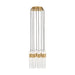 Visual Comfort Modern - LED Chandelier - Lassell - Natural Brass- Union Lighting Luminaires Decor