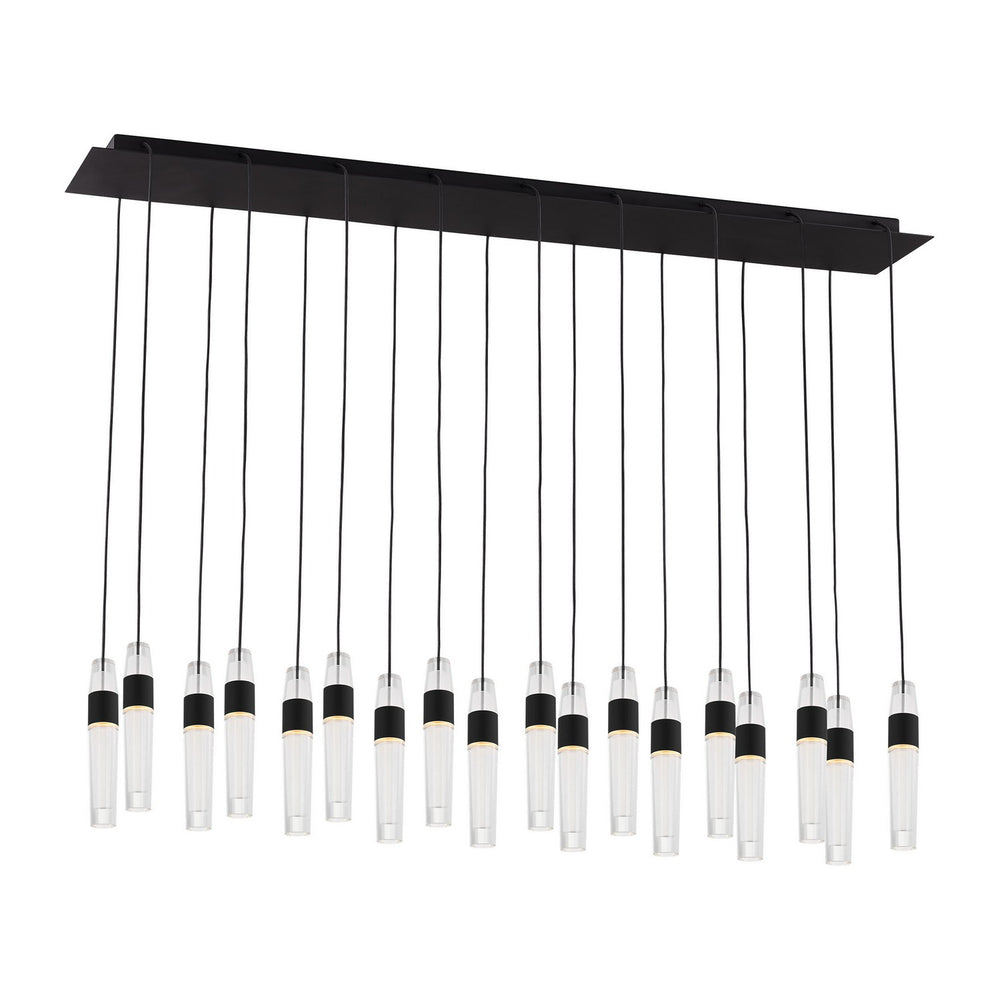 Visual Comfort Modern - LED Chandelier - Lassell - Nightshade Black- Union Lighting Luminaires Decor