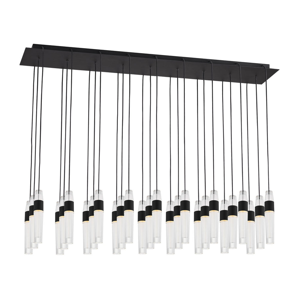 Visual Comfort Modern - LED Chandelier - Lassell - Nightshade Black- Union Lighting Luminaires Decor