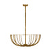 Visual Comfort Modern - LED Semi Flush Mount - Sanchi - Polished Antique Brass- Union Lighting Luminaires Decor