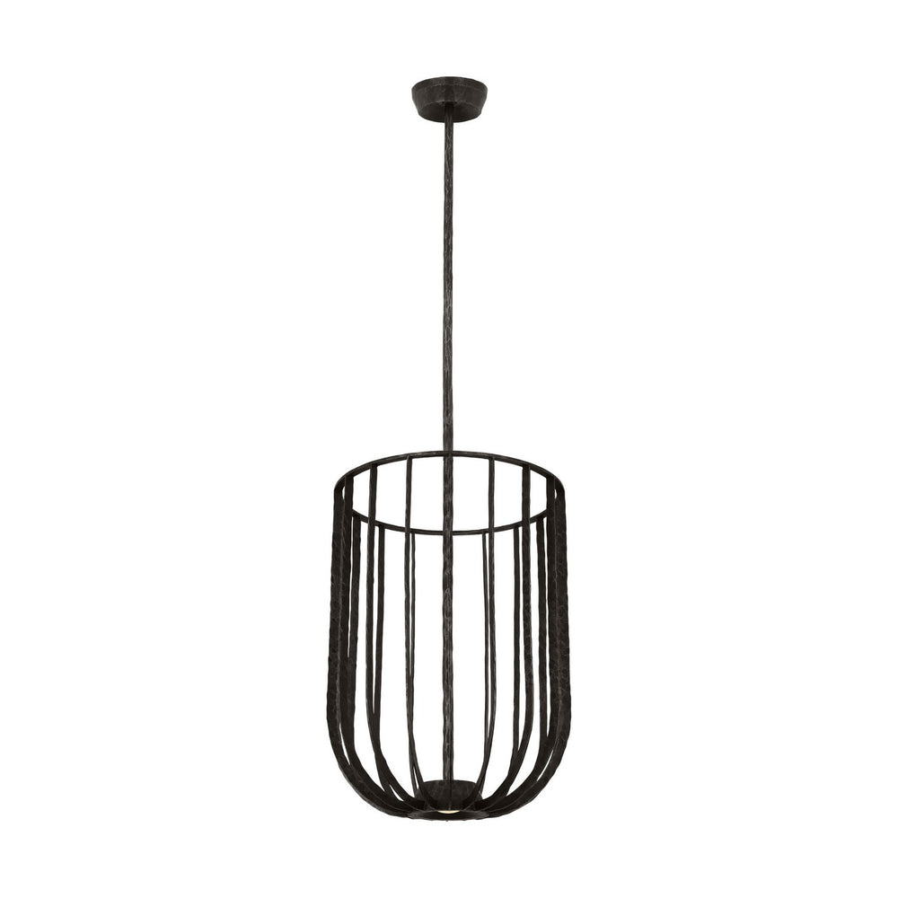 Visual Comfort Modern - LED Pendant - Sanchi - Aged Iron- Union Lighting Luminaires Decor