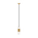 Visual Comfort Modern - LED Pendant - Lassell - Natural Brass- Union Lighting Luminaires Decor
