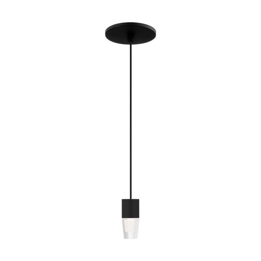Visual Comfort Modern - LED Pendant - Lassell - Nightshade Black- Union Lighting Luminaires Decor