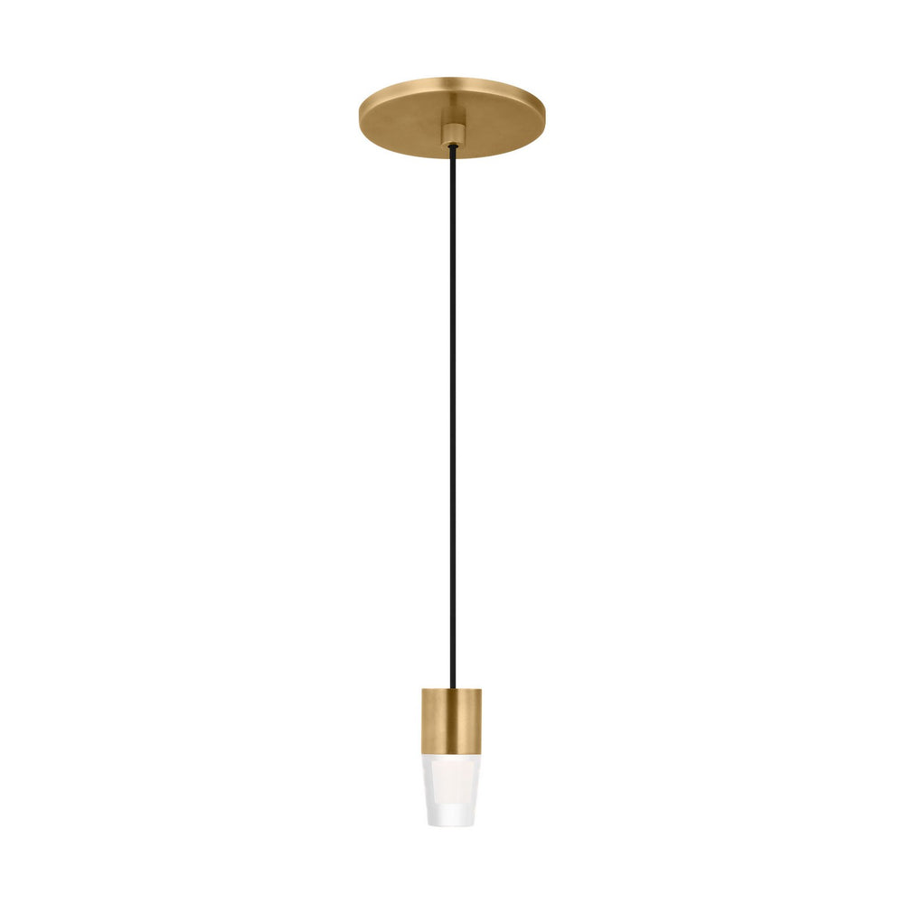 Visual Comfort Modern - LED Pendant - Lassell - Natural Brass- Union Lighting Luminaires Decor