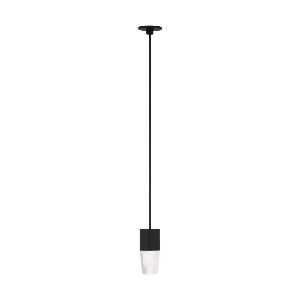Visual Comfort Modern - LED Pendant - Lassell - Nightshade Black- Union Lighting Luminaires Decor
