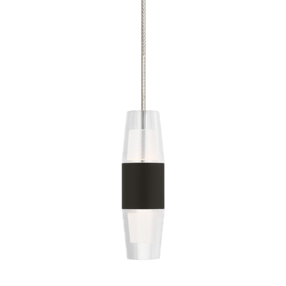 Visual Comfort Modern - LED Pendant - Lassell - Dark Bronze- Union Lighting Luminaires Decor