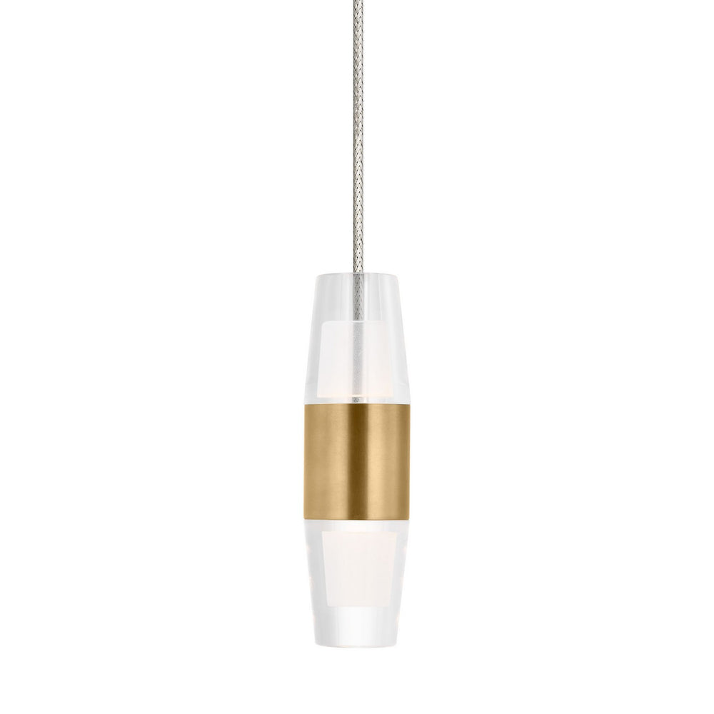 Visual Comfort Modern - LED Pendant - Lassell - Natural Brass- Union Lighting Luminaires Decor