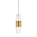 Visual Comfort Modern - LED Pendant - Lassell - Natural Brass- Union Lighting Luminaires Decor