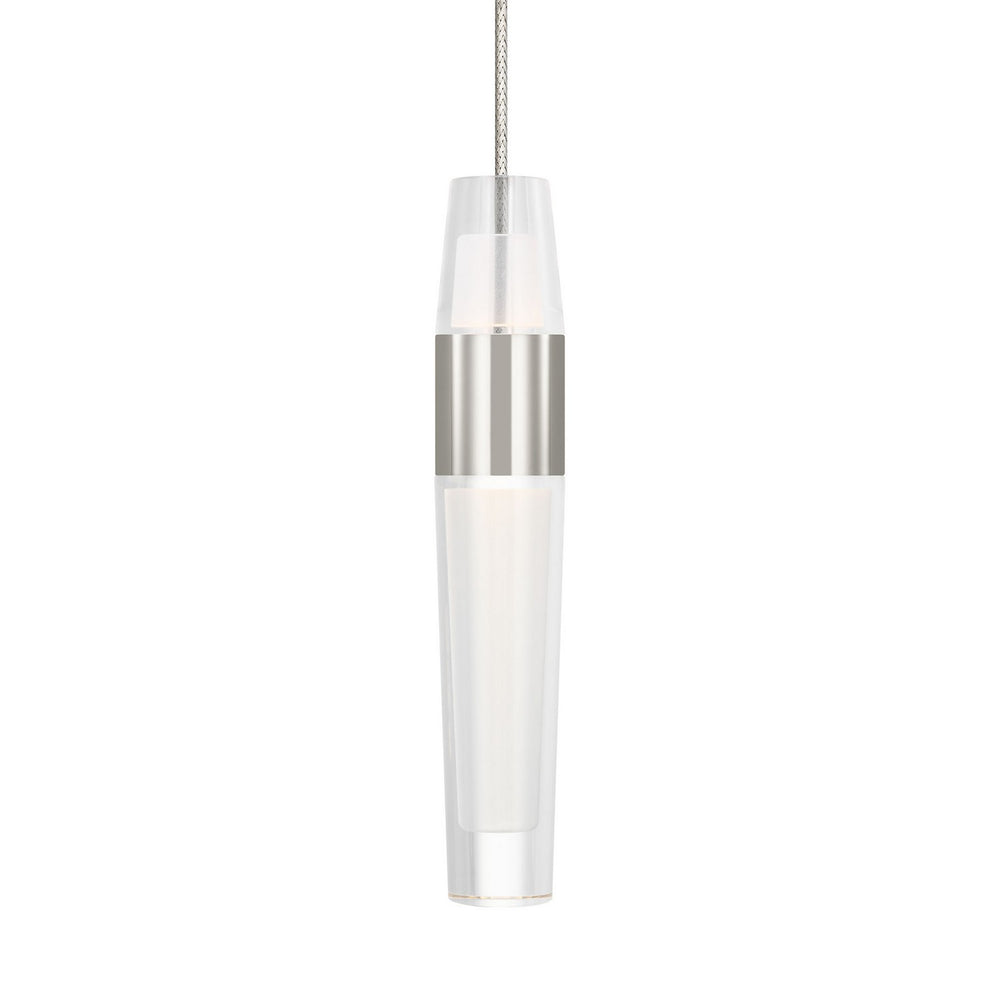 Visual Comfort Modern - LED Pendant - Lassell - Polished Nickel- Union Lighting Luminaires Decor