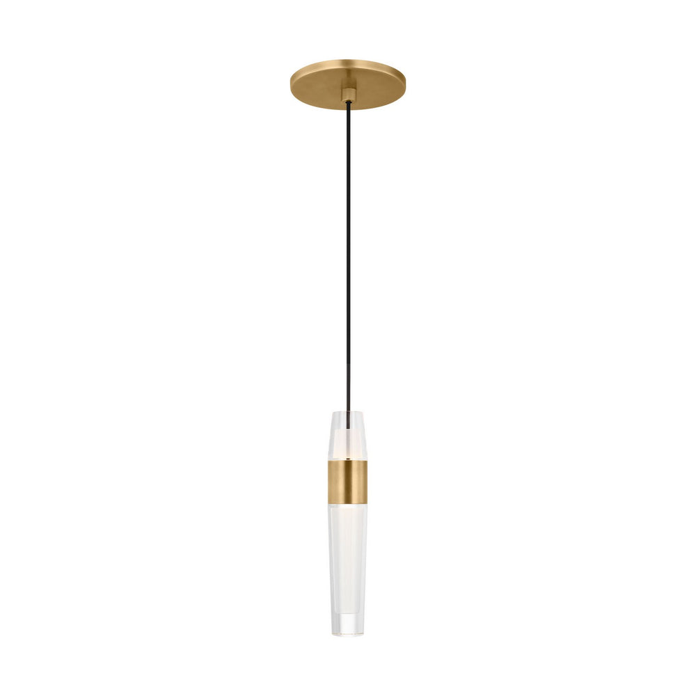 Visual Comfort Modern - LED Pendant - Lassell - Natural Brass- Union Lighting Luminaires Decor