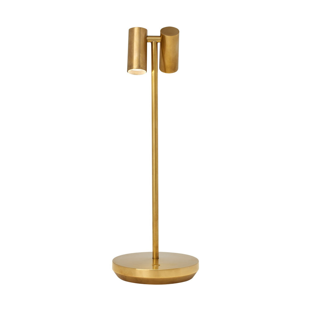 Visual Comfort Modern - LED Table Lamp - Doppia - Natural Brass- Union Lighting Luminaires Decor