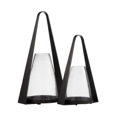 Arteriors - Hurricanes, Set of 2 - Dayton - Clear/Blackened Iron- Union Lighting Luminaires Decor