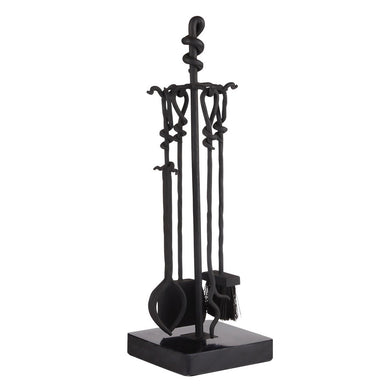 Arteriors - Fireplace Toolset - Denison - Blackened Iron- Union Lighting Luminaires Decor