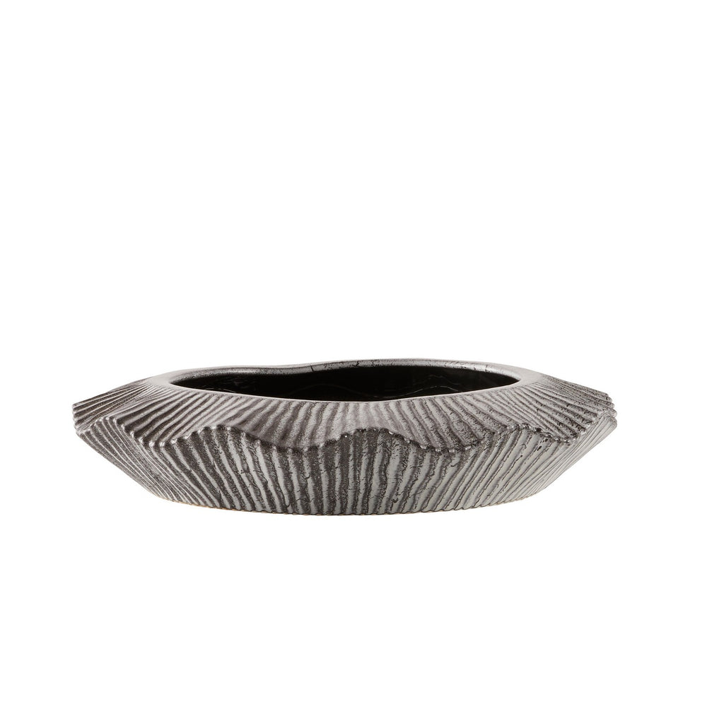 Arteriors - Planter - Escada - Platinum Crackle/Clear- Union Lighting Luminaires Decor