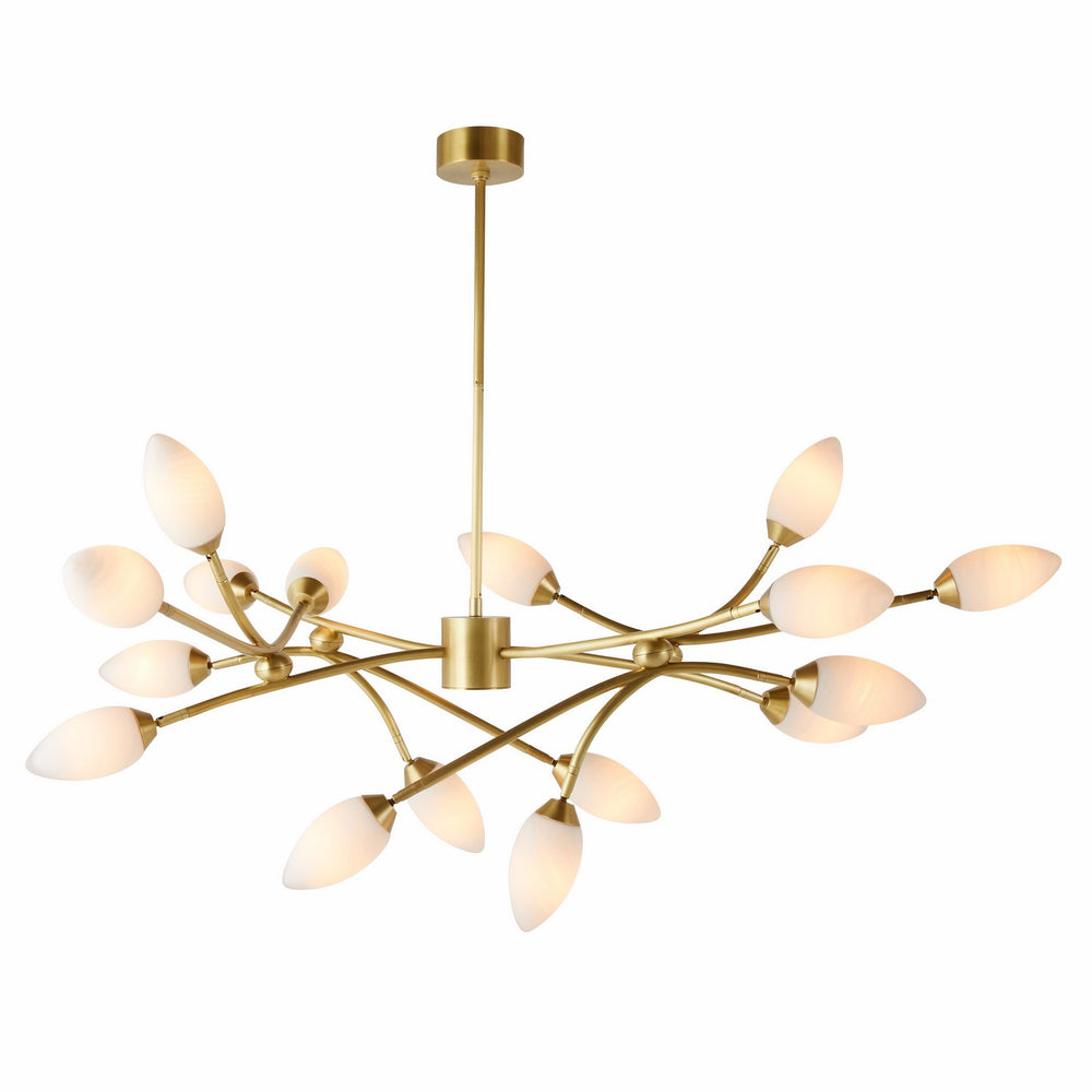 Arteriors - 16 Light Chandelier - Ember - Antique Brass/Matte Swirl- Union Lighting Luminaires Decor