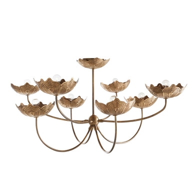Arteriors - Eight Light Chandelier - Encinitas - Antique Brass/Antique Brass- Union Lighting Luminaires Decor