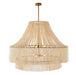 Arteriors - Eight Light Chandelier - Hannie - White/Antique Brass- Union Lighting Luminaires Decor