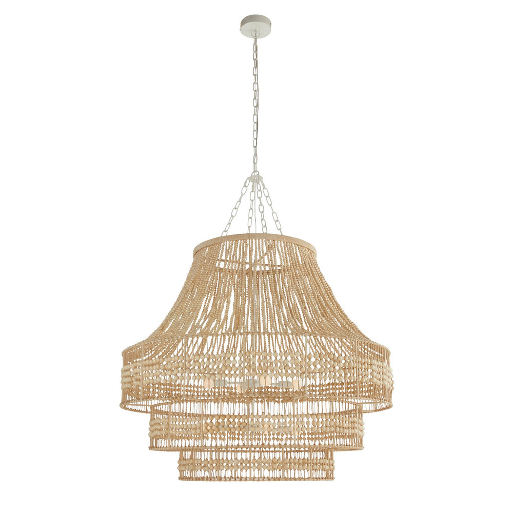 Arteriors - Eight Light Chandelier - Tulane - Natural/Natural/White- Union Lighting Luminaires Decor