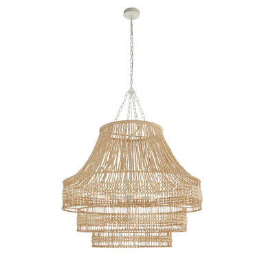 Arteriors - Eight Light Chandelier - Tulane - Natural/Natural/White- Union Lighting Luminaires Decor