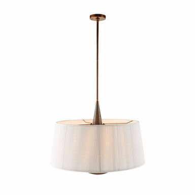 Arteriors - Six Light Pendant - Middlebury - Graphite/Graphite/Heritage Brass- Union Lighting Luminaires Decor