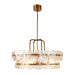 Arteriors - Four Light Chandelier - Cascade - Clear/Antique Brass- Union Lighting Luminaires Decor