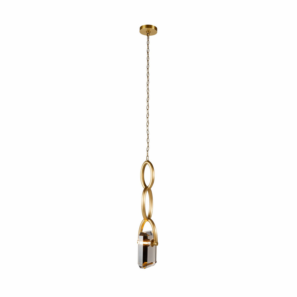 Arteriors - LED Pendant - Estate - Smoke/Antique Brass- Union Lighting Luminaires Decor