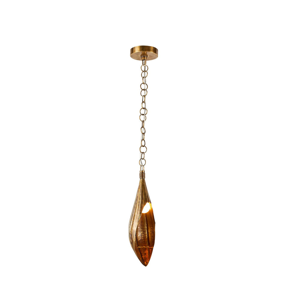 Arteriors - One Light Pendant - Clayton - Vintage Brass- Union Lighting Luminaires Decor