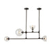 Arteriors - Four Light Linear Chandelier - Dillon - English Bronze/Smoke- Union Lighting Luminaires Decor