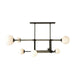 Arteriors - Eight Light Linear Chandelier - Erica - English Bronze/Opal/Taupe- Union Lighting Luminaires Decor