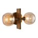 Arteriors - Two Light Wall Sconce - Chamberlin - Smoke/Antique Brass- Union Lighting Luminaires Decor