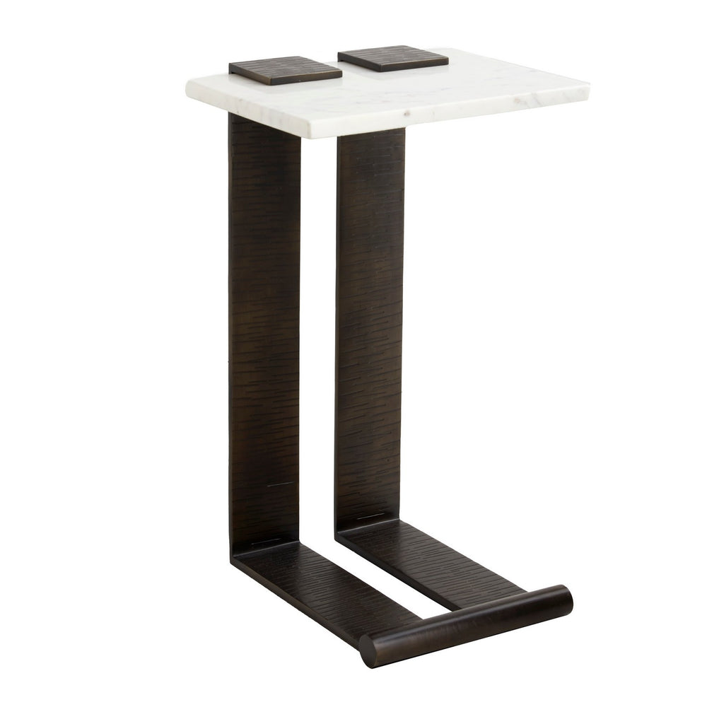 Arteriors - Accent Table - McClain - White Marble- Union Lighting Luminaires Decor