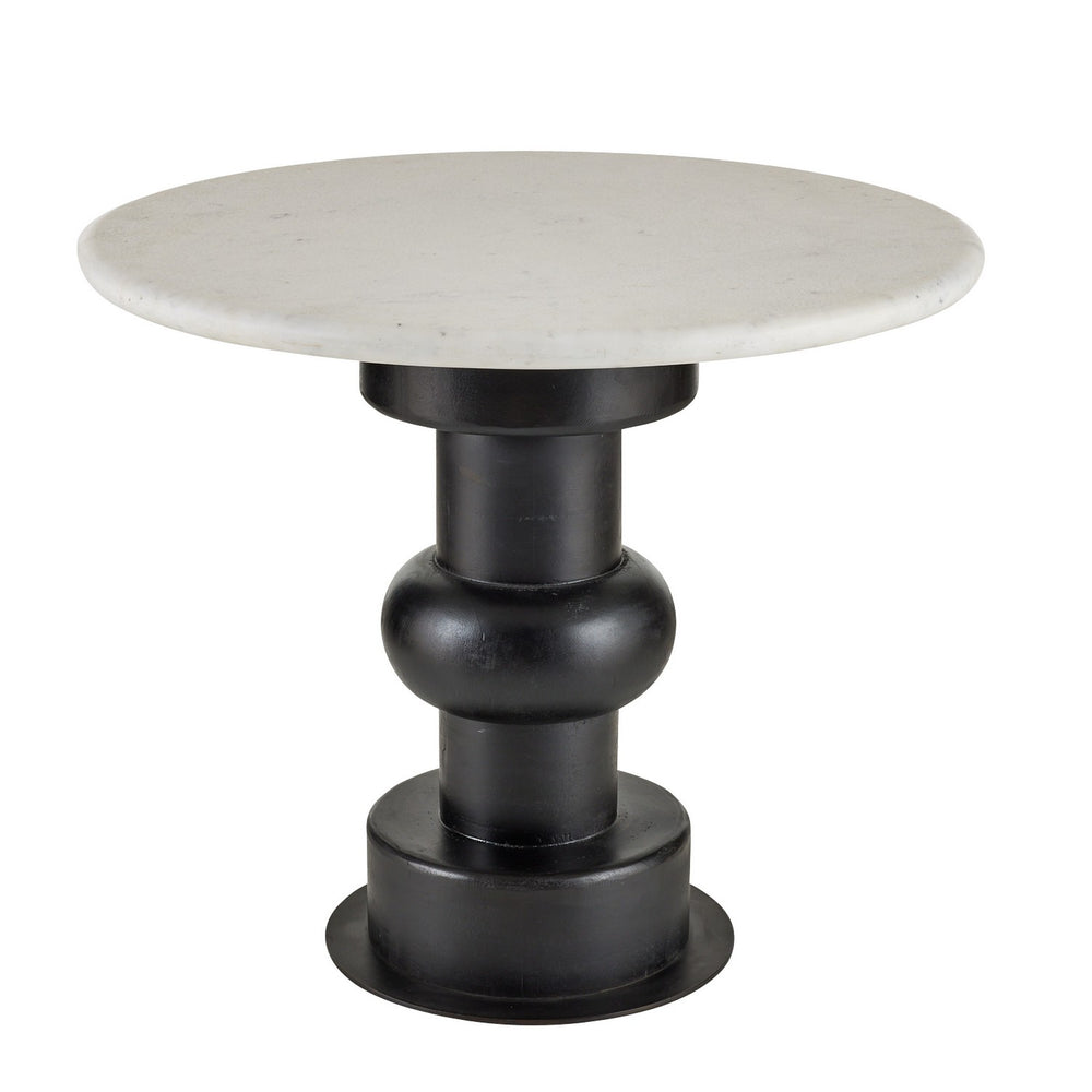 Arteriors - End Table - Devito - White/Ebony/Bronze- Union Lighting Luminaires Decor