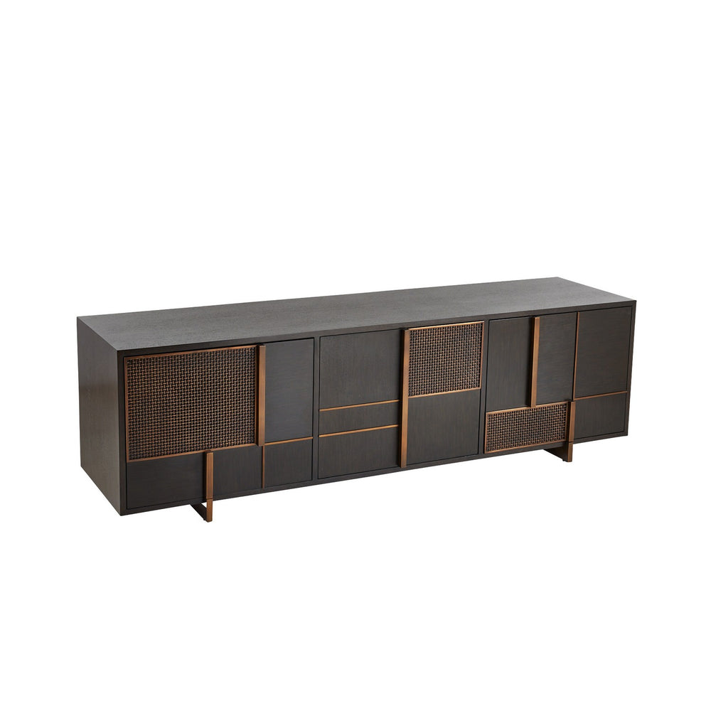Arteriors - Credenza - Demi - Ebony/Antique Brass/Ebony- Union Lighting Luminaires Decor