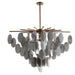 Arteriors - Eight Light Chandelier - Tiffany - Antique Brass/Smoke Luster/Antique Brass- Union Lighting Luminaires Decor