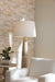 Arteriors - One Light Floor Lamp - Elmhurst - Whitewashed/Polished Nickel/Off-White/Off-White- Union Lighting Luminaires Decor