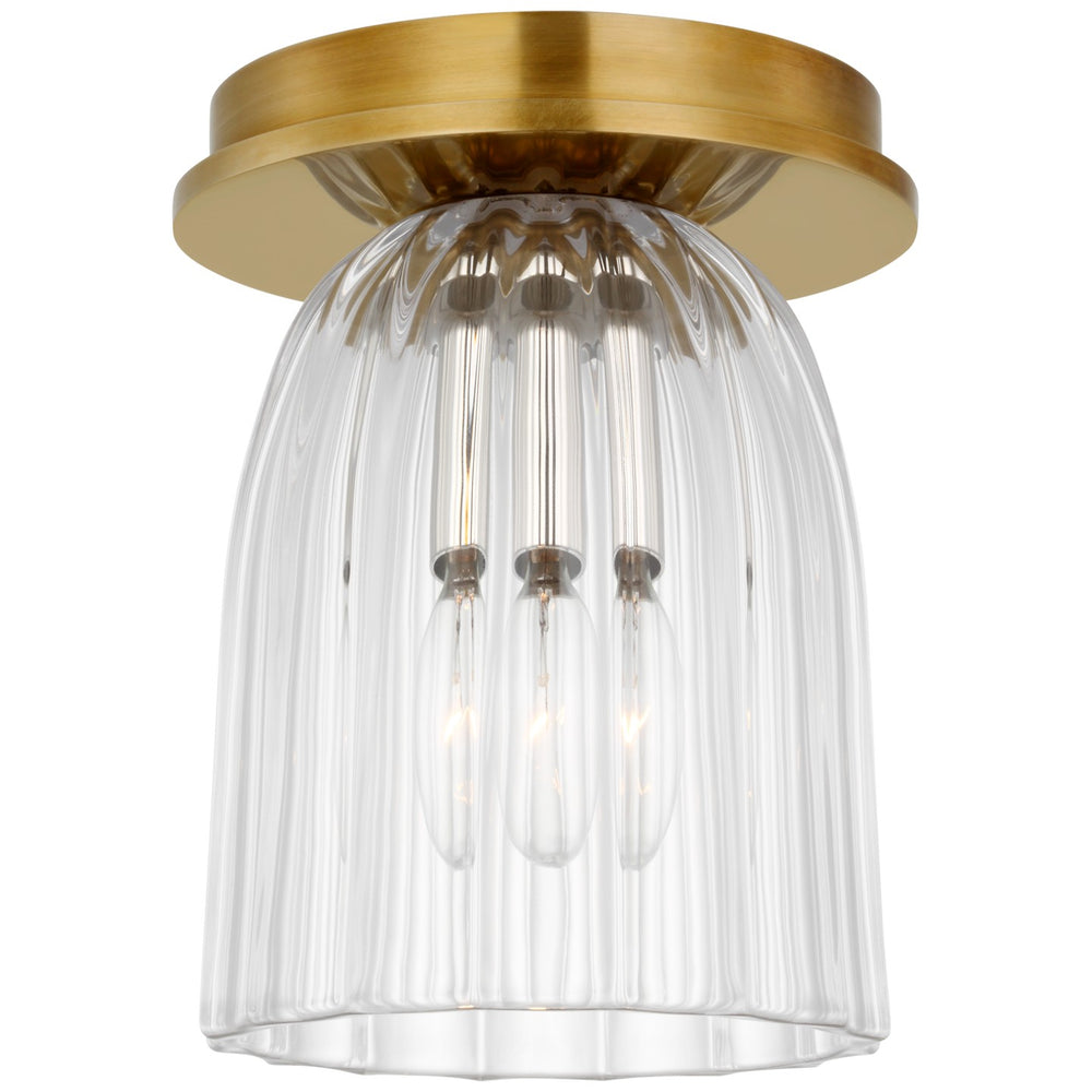 Visual Comfort Signature Canada - LED Flush Mount - Asalea - Hand-Rubbed Antique Brass- Union Lighting Luminaires Decor