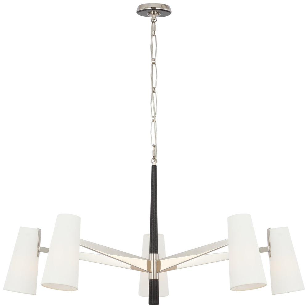 Visual Comfort Signature Canada - LED Chandelier - Olina - Polished Nickel and Ebony- Union Lighting Luminaires Decor