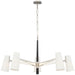 Visual Comfort Signature Canada - LED Chandelier - Olina - Polished Nickel and Ebony- Union Lighting Luminaires Decor