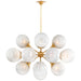Visual Comfort Signature Canada - LED Chandelier - Cristol - Hand-Rubbed Antique Brass- Union Lighting Luminaires Decor