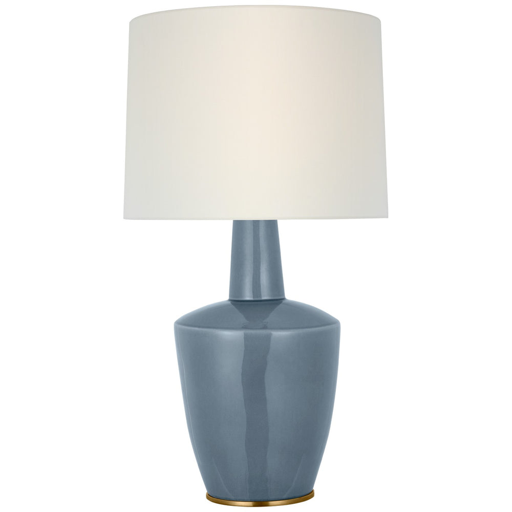 Visual Comfort Signature Canada - LED Table Lamp - Paros - Polar Blue Crackle- Union Lighting Luminaires Decor
